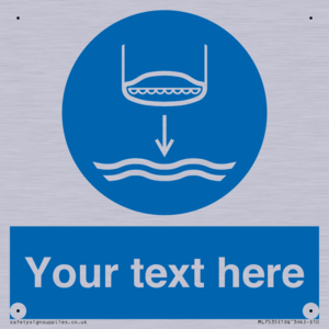 Custom Lower lifeboat to the water in launch sequence